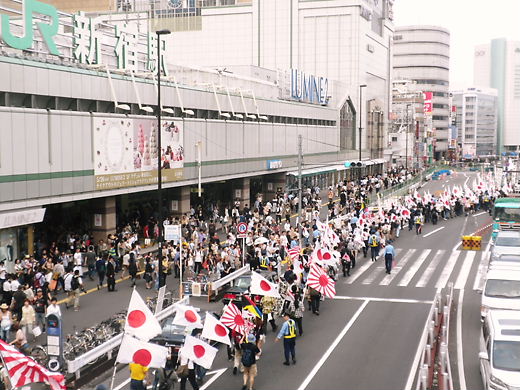 2012年６月２４日新宿「日韓国交断絶国民大行進」