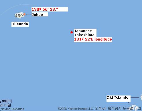 竹島は＜東経131度52分＞,北緯37度15分に位置する島。