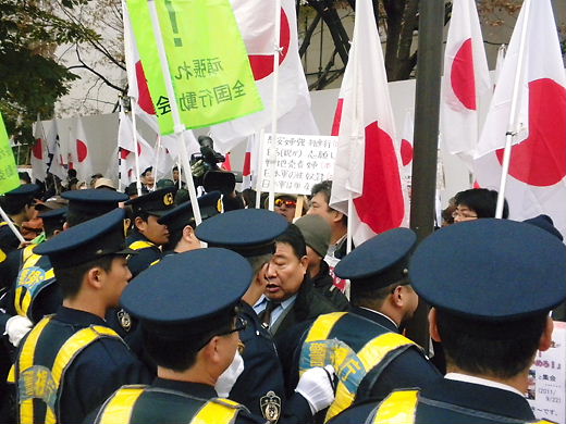 12.14韓国水曜デモ1000回アクションIN TOKYOへの抗議行動