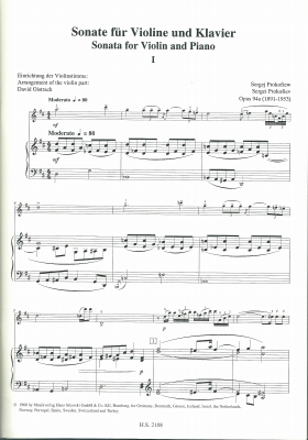 プロコフィエフ:ヴァイオリン・ソナタ 第2番 OP.94a | 元野良日記