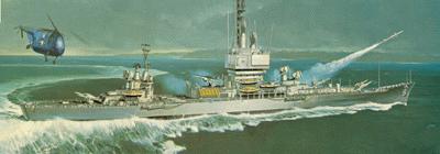 REVELL OF GERMANY 0022 ATOM CRUISER USS LONG BEACH 1:460