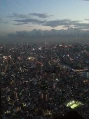 遠くに東京タワー