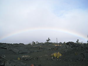 ハワイ島虹