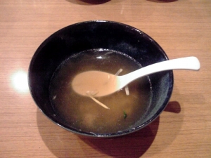 坊也哲 ズワイ蟹塩つけ麺（スープ割り）