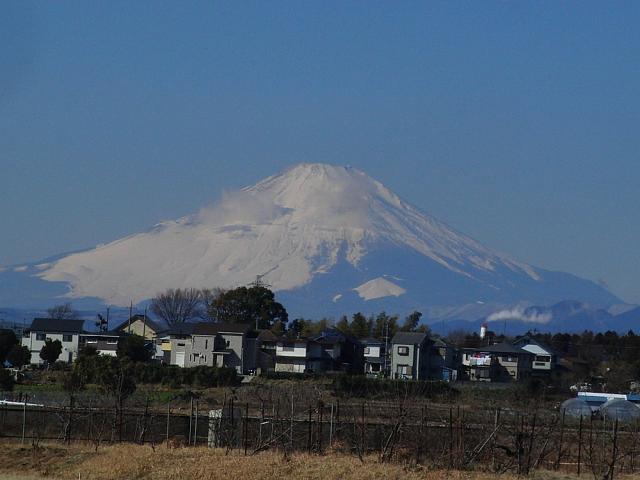 富士山：クリックして大きな画像で御覧下さい